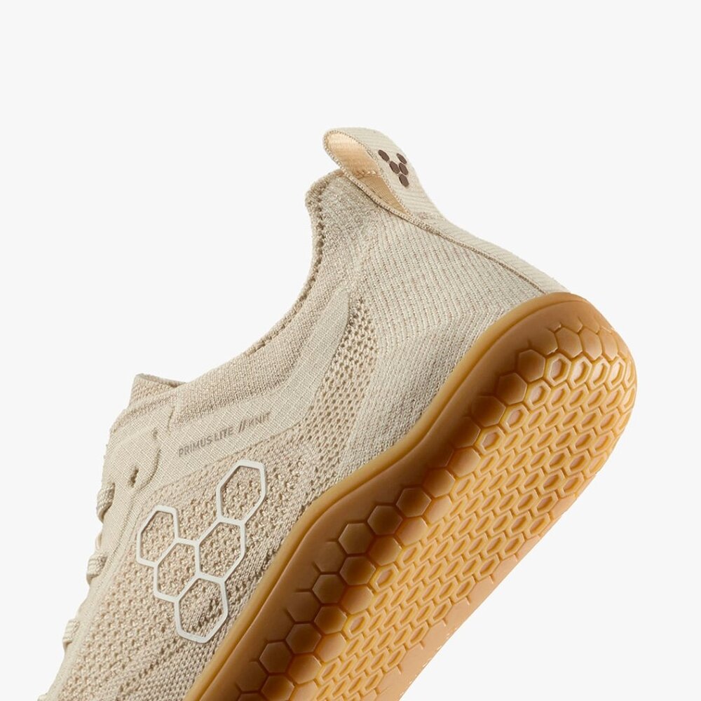 NEW VivoBarefoot Primus Lite Knit Mens sz 9 Coconut tan $170 gym sneaker shoe - Picture 2 of 6